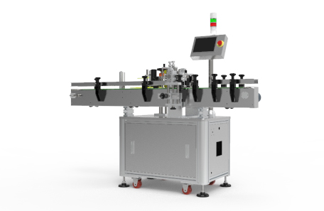圓瓶定位不干膠貼標(biāo)機