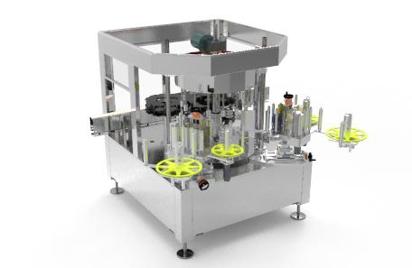 全自動(dòng)回轉(zhuǎn)式不干膠貼標(biāo)機(jī)-XTHZ-720J型