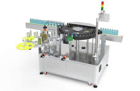高速圓型調味料瓶貼標機